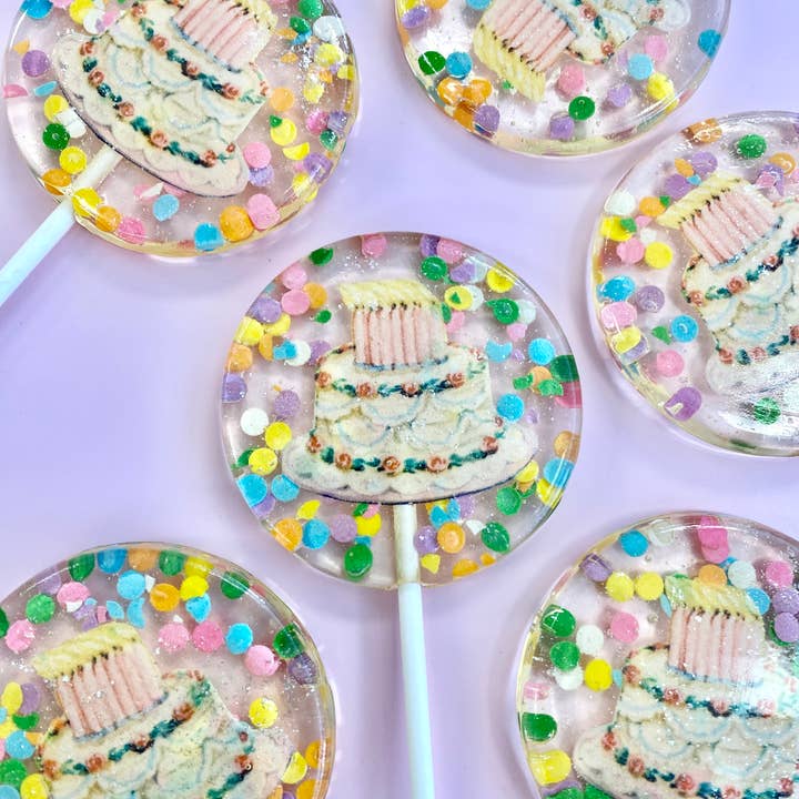 Vintage Birthday Cake Lollipops for wholesale by A Secret Forest