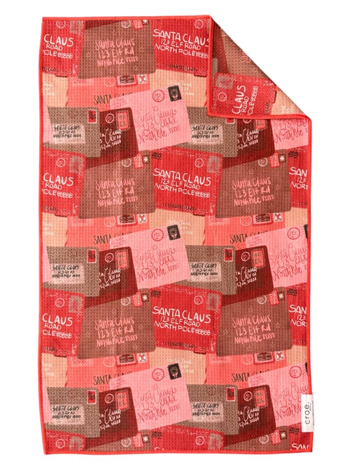 Briefe an den Weihnachtsmann: Beidseitiges Handtuch für den Großhandel von Crae.Home