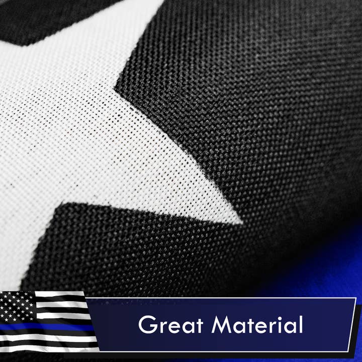 G128 - Wholesale Flag - Thin Blue Line Flag 75D Printed Polyester 3x5 Ft2