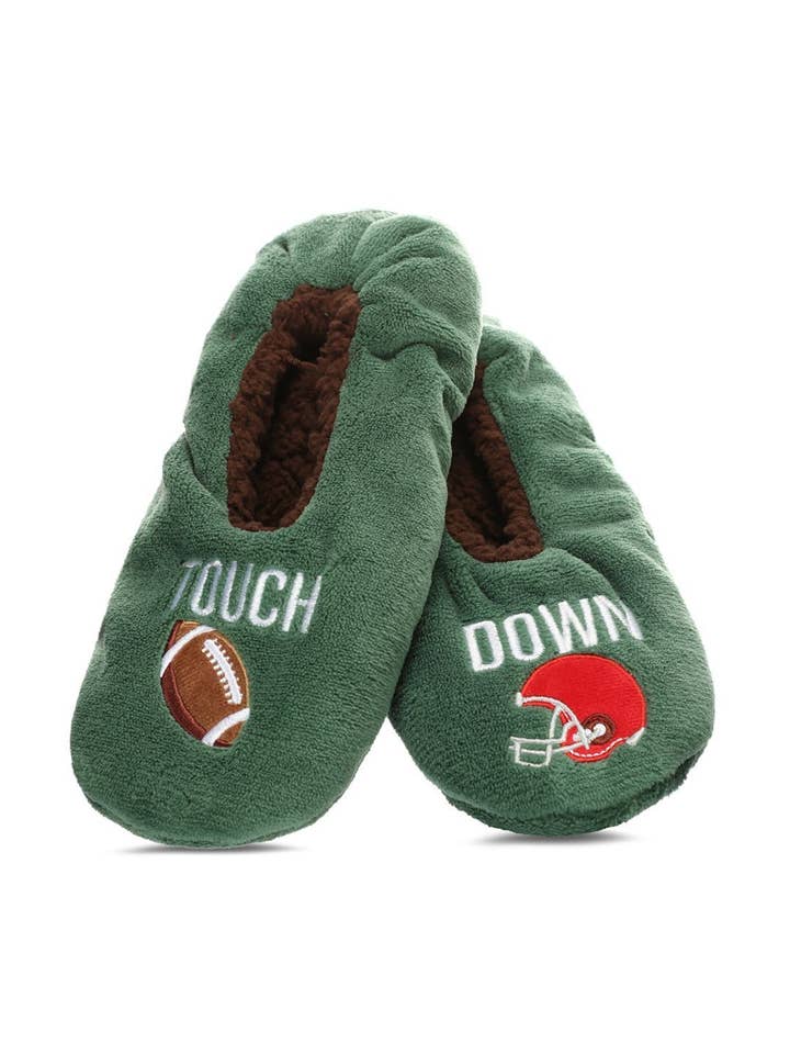 Football Men's Sherpa Lined Slipper for wholesale by Infinity Classics International Inc.