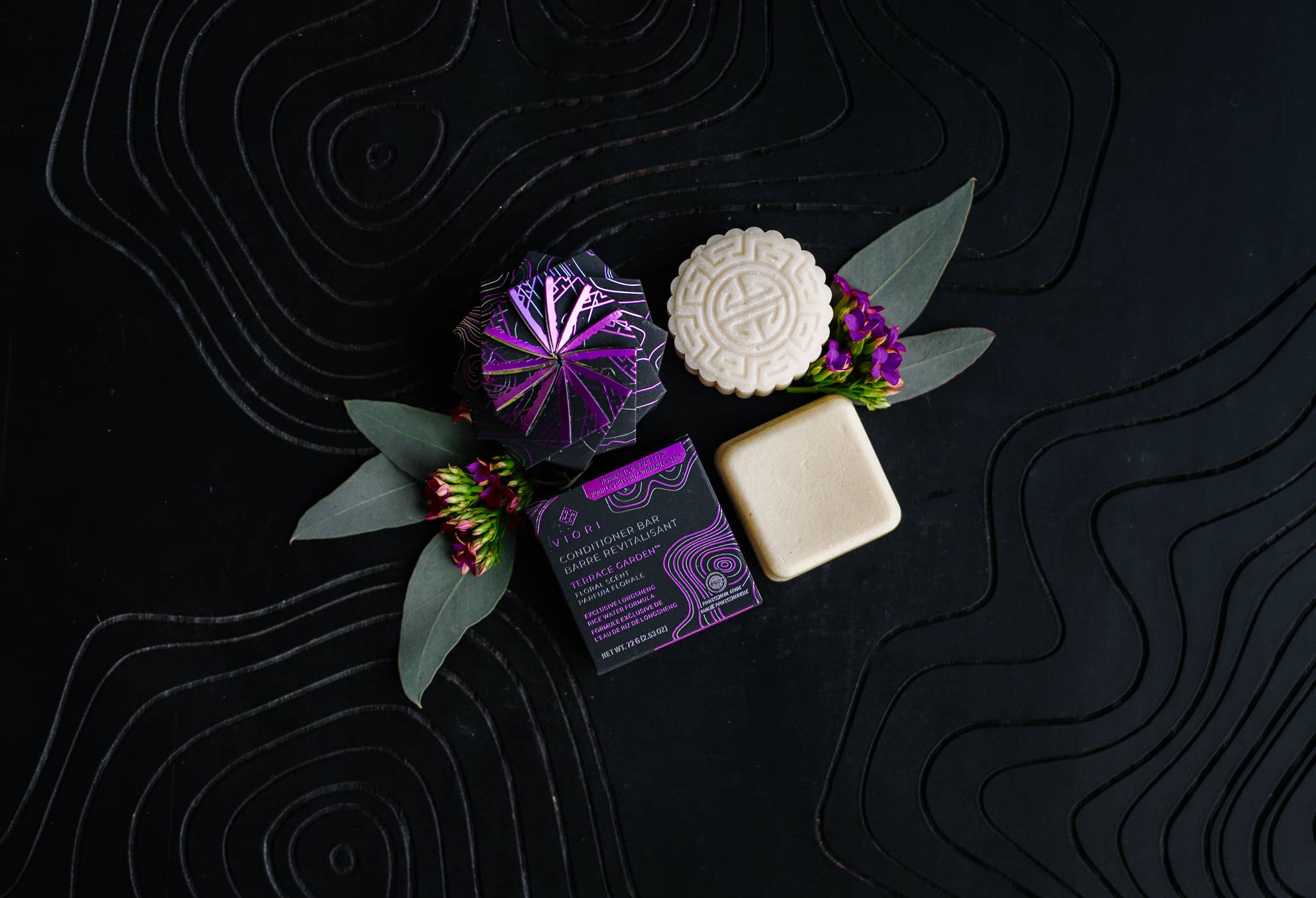 Viori Beauty - Wholesale Shampoo Puck/Solid Shampoo - Rice Water Shampoo Bars | 3-Pack | Terrace Garden™3