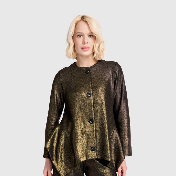 Hot Stuff Flounce Jacket, Gold for wholesale on Faire