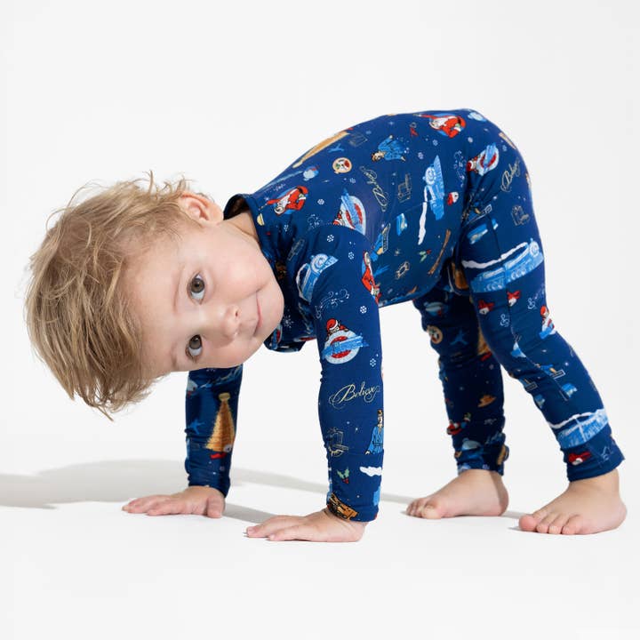 Bellabu Bear - Wholesale Sleepsuit - Baby - The Polar Express Bamboo Convertible Footie