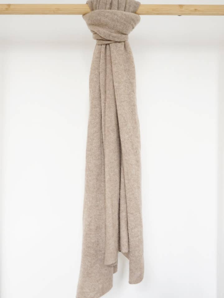 The Mathilda Cashmere Scarf // Rye for wholesale by Beachwood The Label