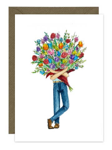 Mand med blomster for engroshandel hos Duck Blue®