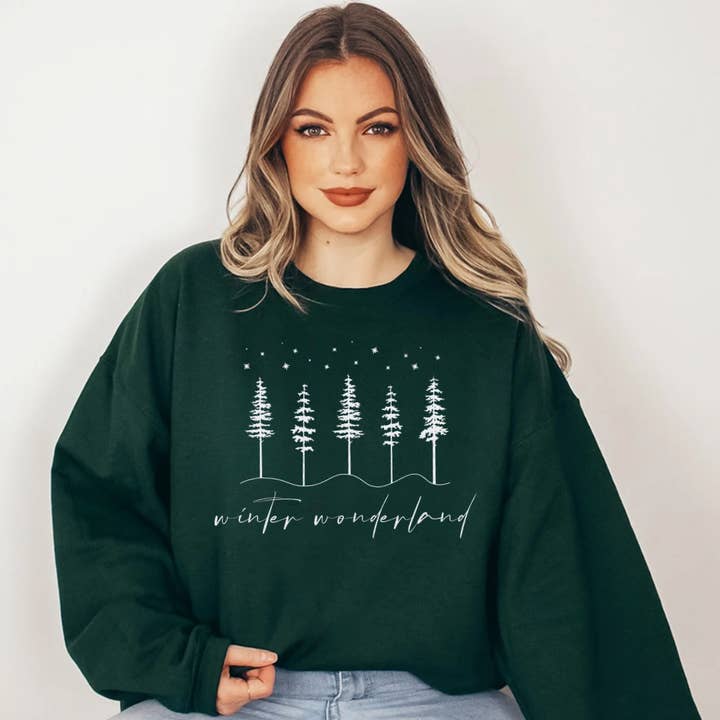 Tee-shirt graphique de Noël Winter Wonderland pour la vente par Eliza Jane Designs