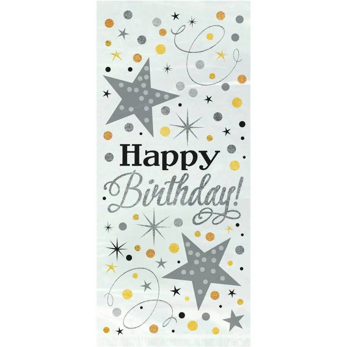 Party Expo, LLC - Wholesale Favor Bags - Glittering Birthday Cello Bag0
