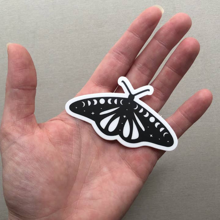 Wishcraft Goods - Wholesale Sticker - Cosmic Moth Vinyl Sticker2