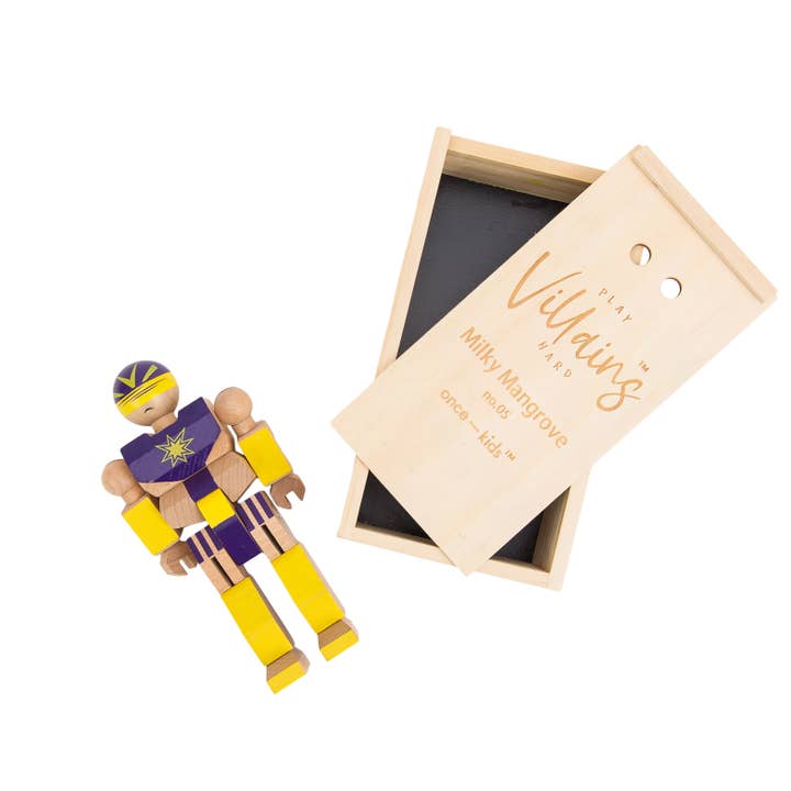 Once Kids - Vente Jouet en bois – enfant - Playhard Villains #5 Mangrove laiteuse3