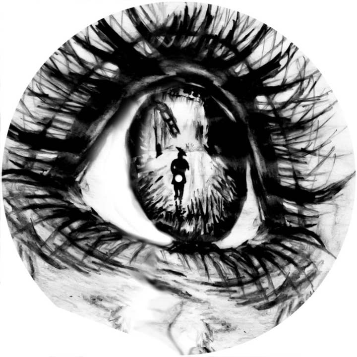 Slipmat 12"/ 7" voor platenspelers - Eye Alley Figure voor wholesale door Phatmatz