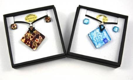 Alice Sturzinger LLC - Vendita all'ingrosso Parure di gioielli - Set di gioielli in vetro di Murano con scatola - colori assortiti3