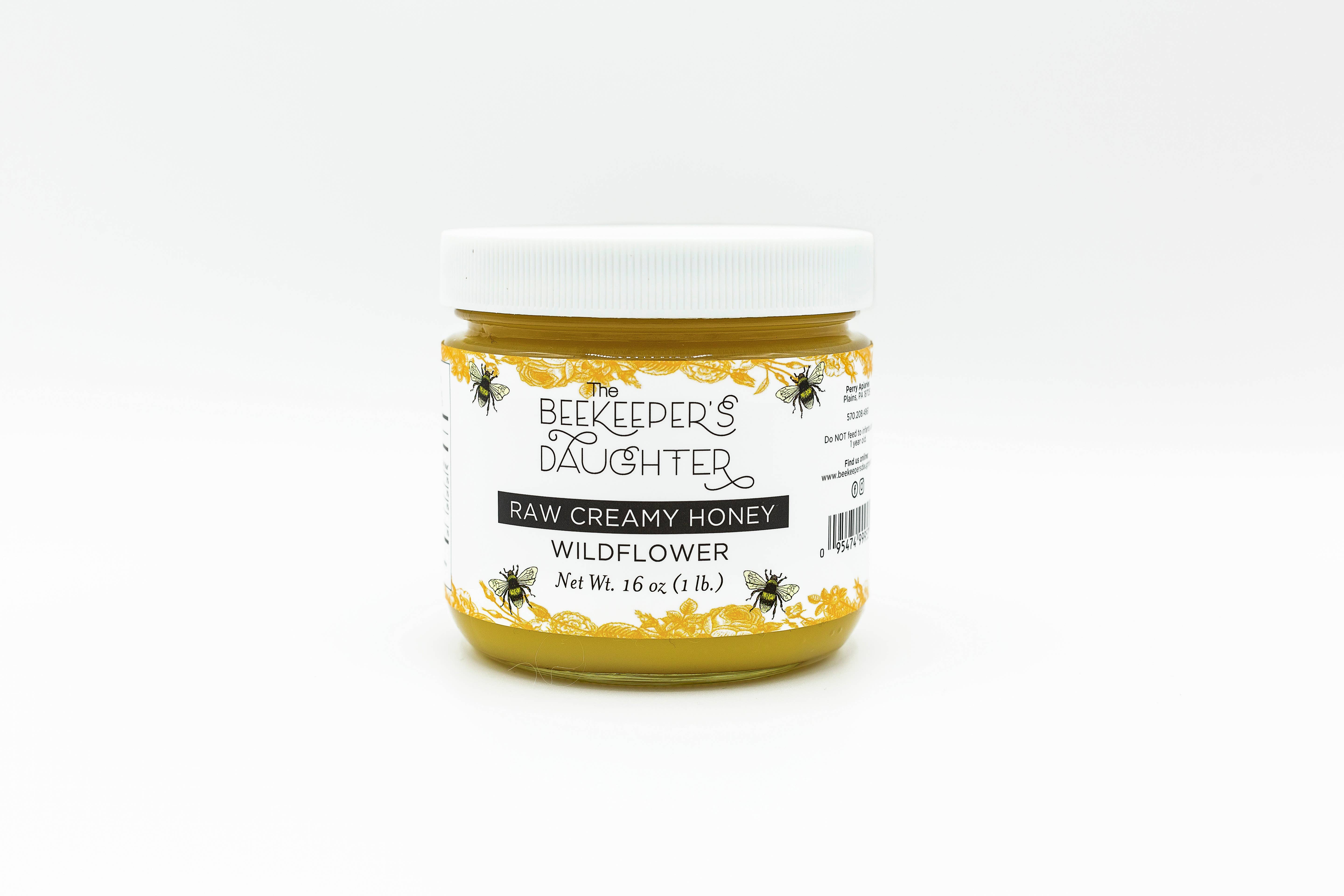 The Beekeeper's Daughter - Wholesale Honey - 16oz Raw Creamy Wildflower Honey3