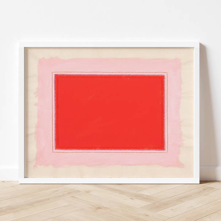 Emily Keating Snyder - Wholesale Art Print - Bright Colorful Red & Pink Art Print | Abstract Wall Art3