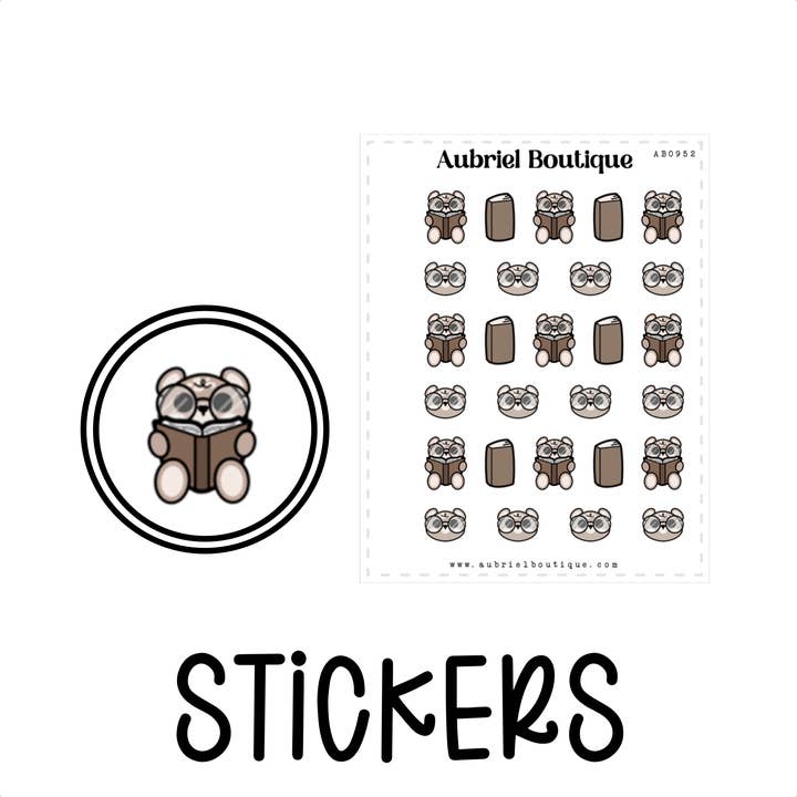 AMANTE DE PAPELARIA, autocolantes para planeadores — AB0952 por atacado de AubrielBoutique