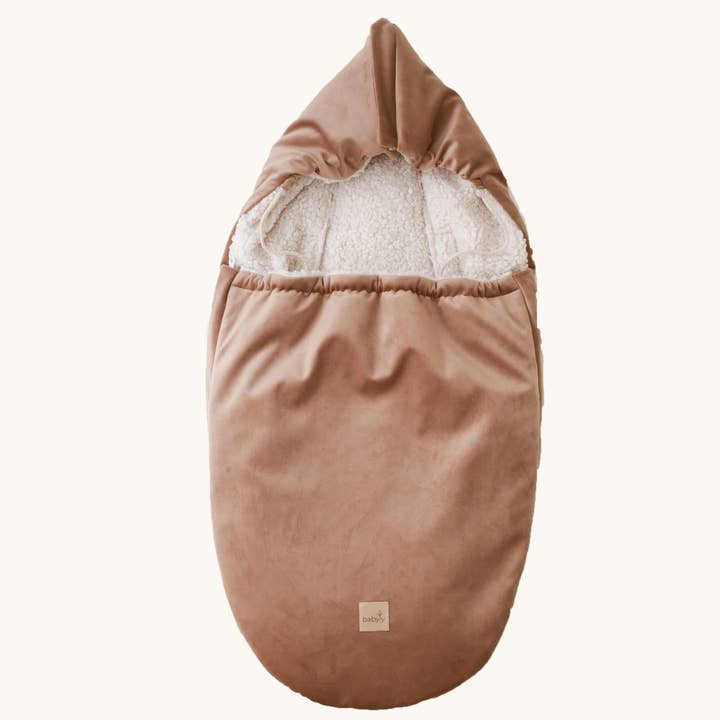 BABYLY – Großhandel Kinderwagenabdeckung/-zubehör – Baby – Wasserdichter Fußsack aus Samt für Kinderwagen — 4 Farben/ 2 Größen