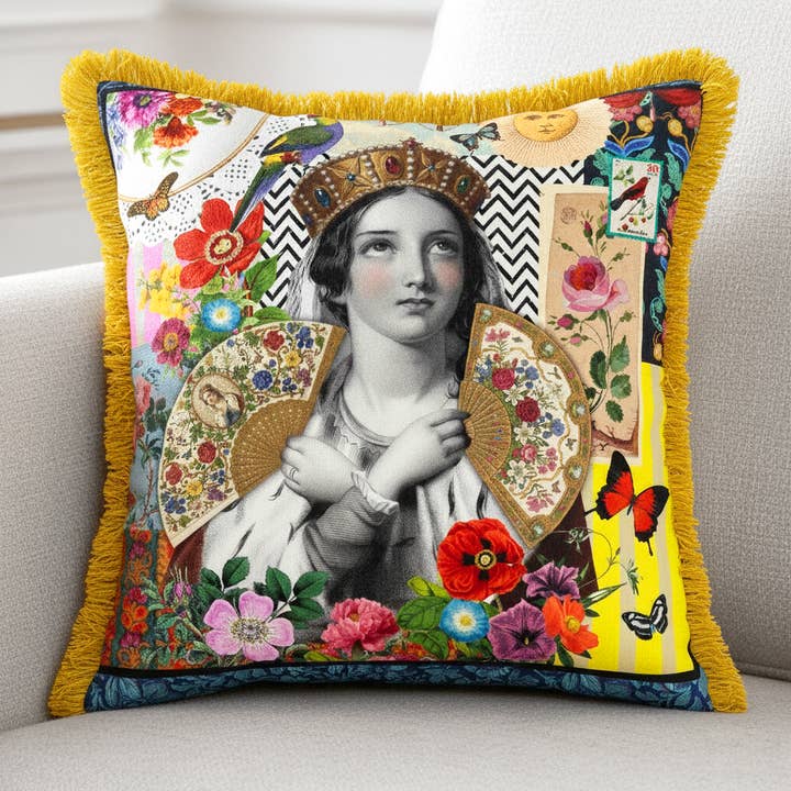 Arlésienne luxury cushion cover 50x50 for wholesale by Mouchkine Jewelry