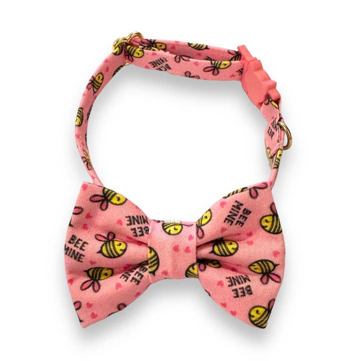 Pajarita con forma de gato - Bee Mine Pink para venta al por mayor de Whiskers Crafts