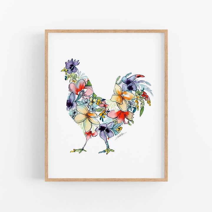 Chicken Fine Art Print for wholesale by Amanda Klein Co.