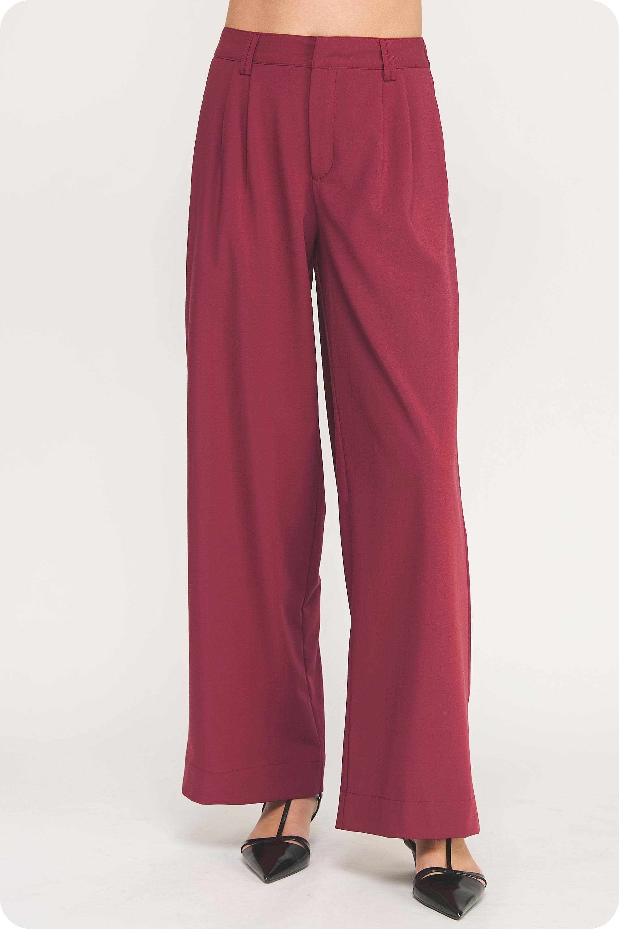 Strut & Bolt – wholesale Byxor - Dam – Kostymbyxor med vida ben22