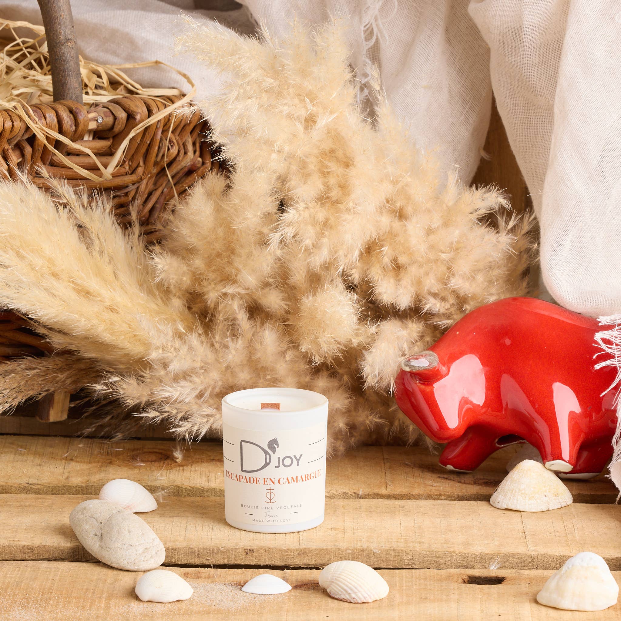 D'JOY by Cheval&Senteurs - Wholesale Jar/Filled Candle - Mini candle "Getaway in Camargue"