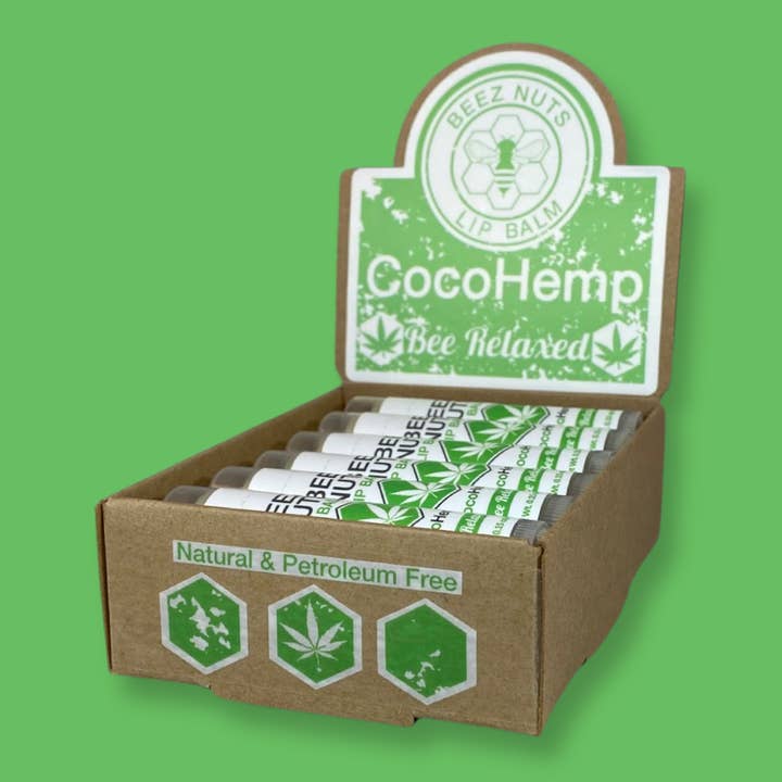 Beez Nuts Balms - Wholesale Lip Balm - CocoHemp Lip Balm - 12 pack