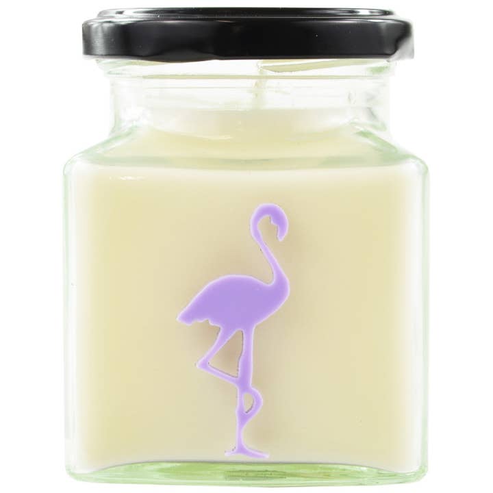 Bougie flamant rose classique Lychee & Peony pour la vente par Flamingo Candles
