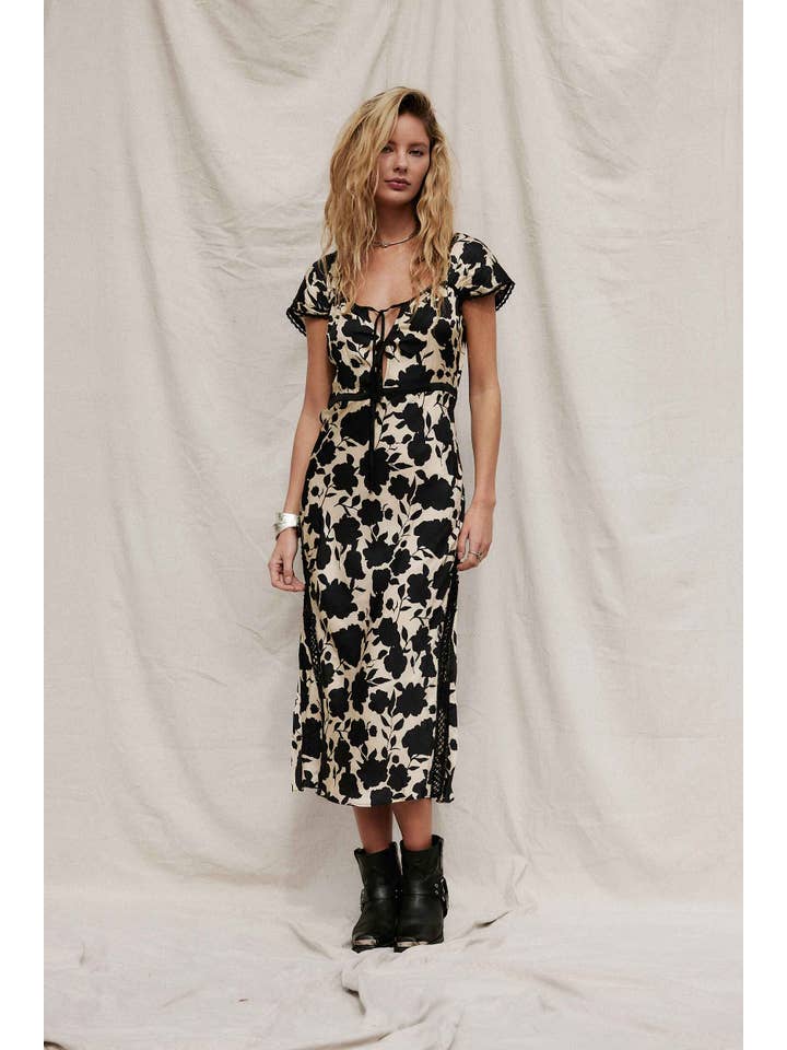 Cameo Winter White Castilla Midi Dress for wholesale on Faire