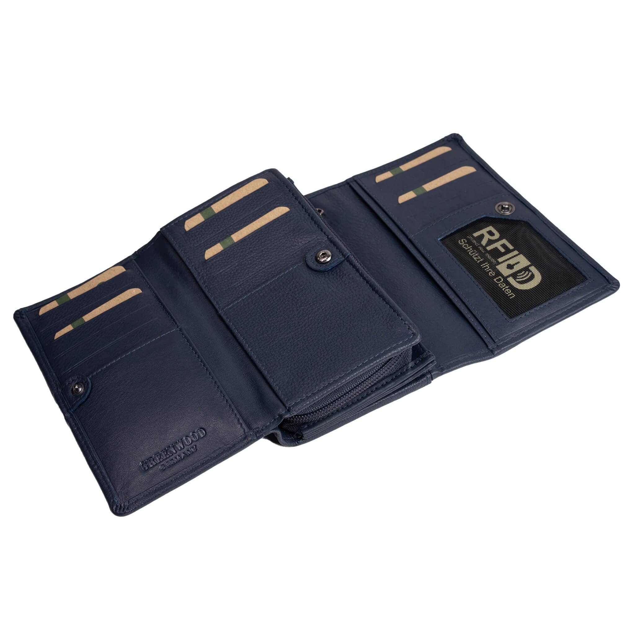 Greenwood - Wholesale Wallet - Women's - Yuki Large Wallet Women Leather Red RFID Protection28