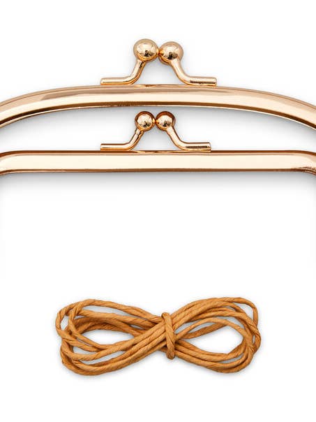 Rose Gold Double Clasp 5 ⅛" X 2 ¼" (#ZW6301) for wholesale by Zakka Workshop