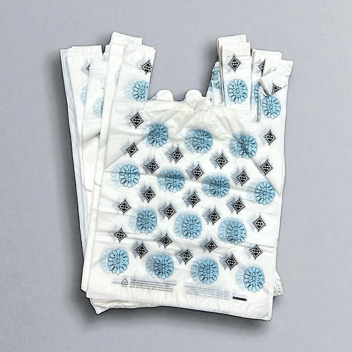 50pc Set 24x16” Concho &Turquoise shopping bag for wholesale by Western Linens