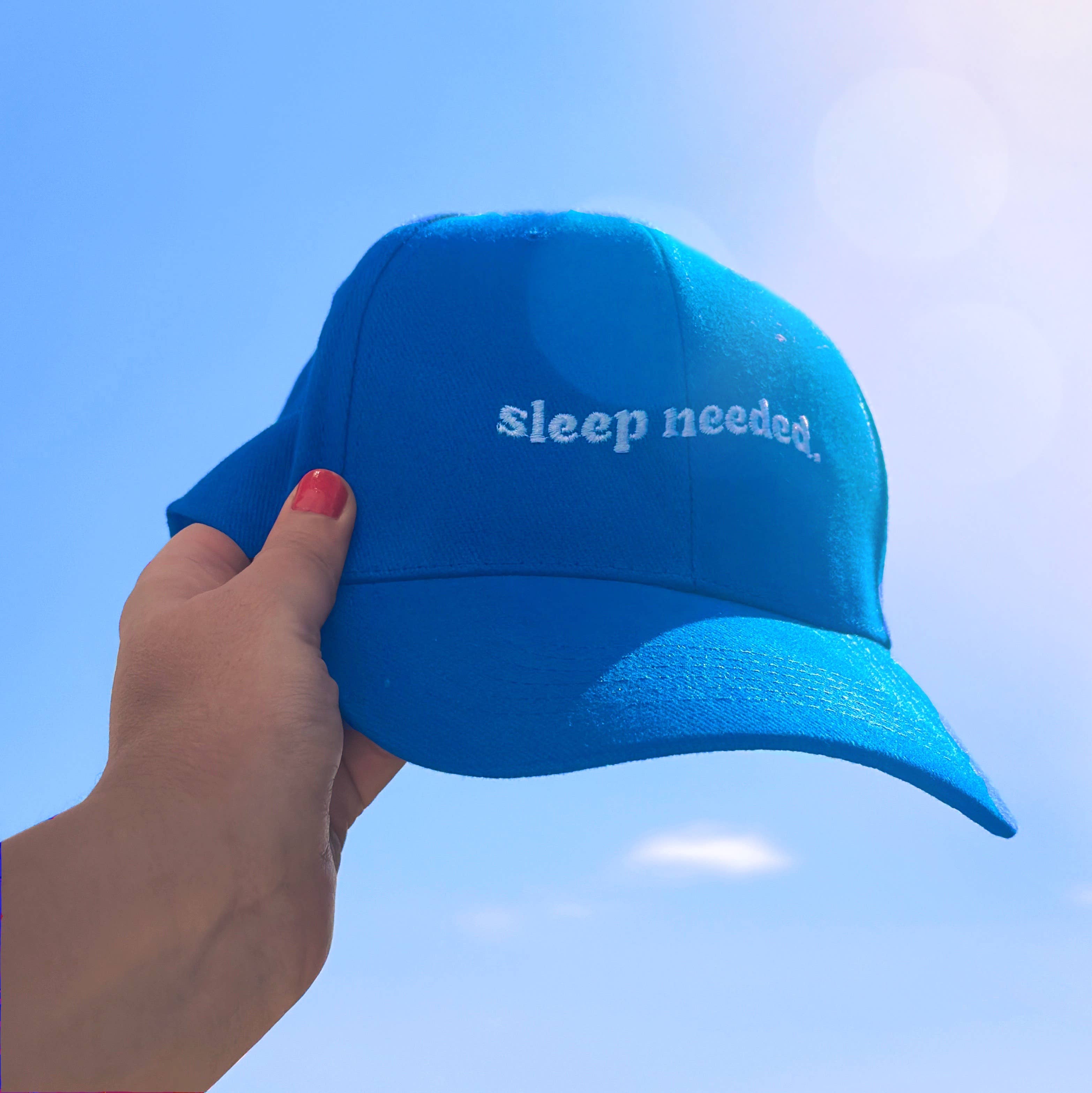 Tulastra Studio - Wholesale Baseball Cap - Unisex - Sleep Needed Embroidered Slogan Cap1