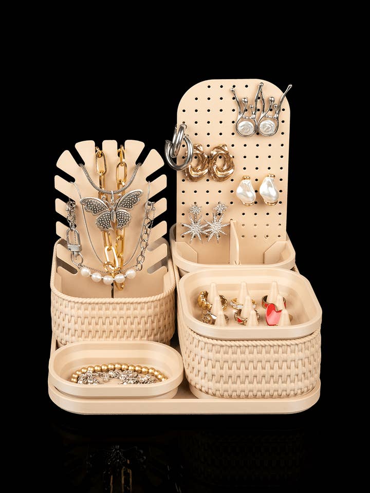 Rattan Glow - Jewelry & Makeup Organizer for wholesale by Clew Bay Leather & 3D Printing