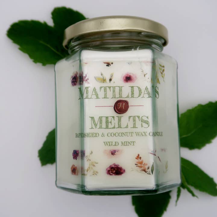 Matilda's Melts – wholesale Jar/filled candle – Coconut and Rapeseed Wax Jam Jar Candles15