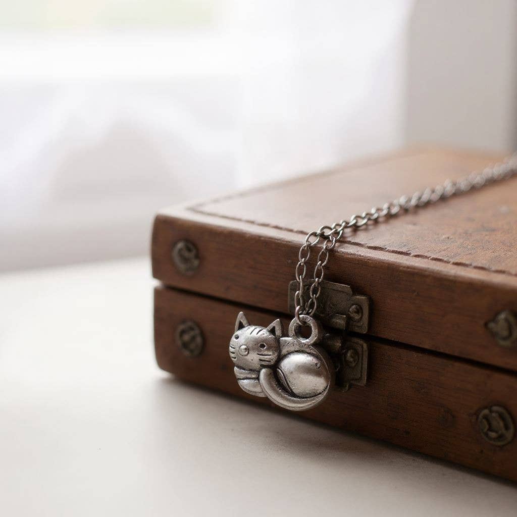 VIE – wholesale Individual charm/pendant – Antique Silver Alloy Charm, Cat, Pack of 503