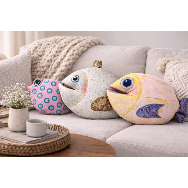 IPNG Design - Wholesale Throw/Decorative Pillow - Plush Fish-Shaped Decorative Pillow_Yellow5