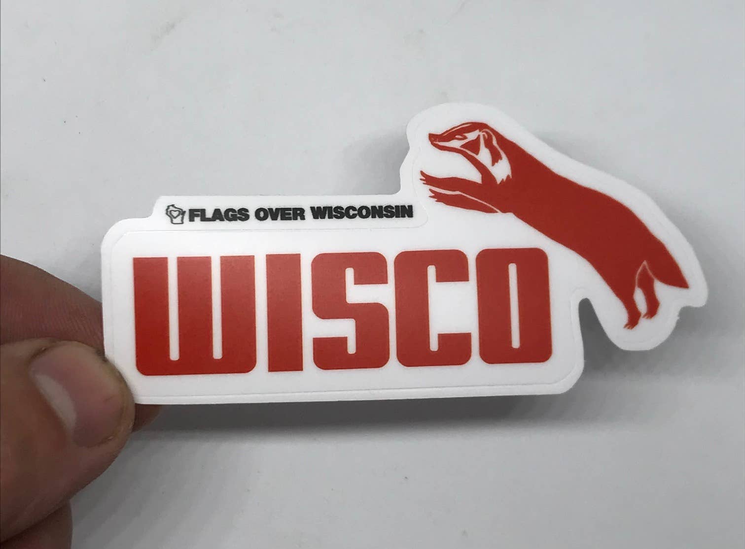 Flags Over Wisconsin - Wholesale Sticker - Wisco INTL Vinyl Sticker1