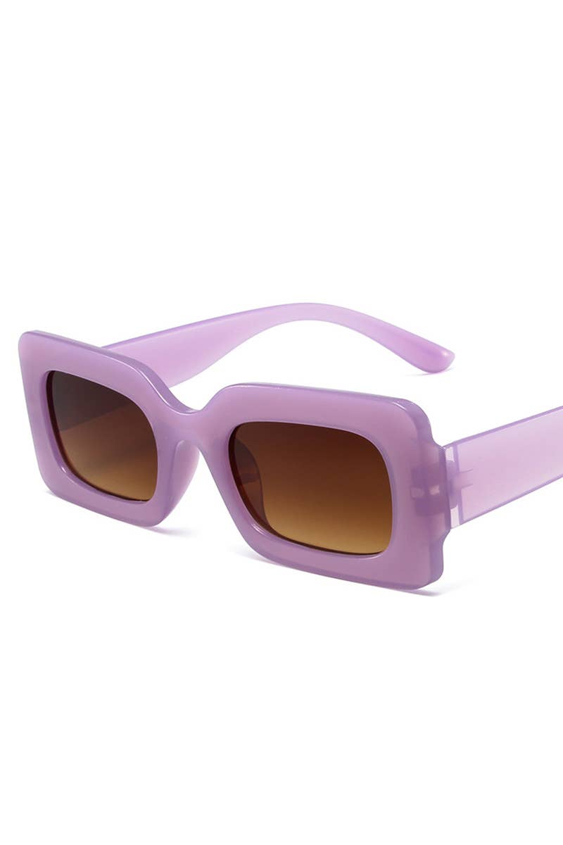 ACCITY - Wholesale Sunglasses - Women's - Trendy Small Square Jelly Sunglasses, Retro Style_CWASG00744