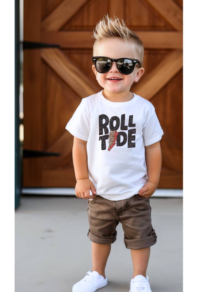 Roll tide kids graphic tee for wholesale by Tiny trendz teez