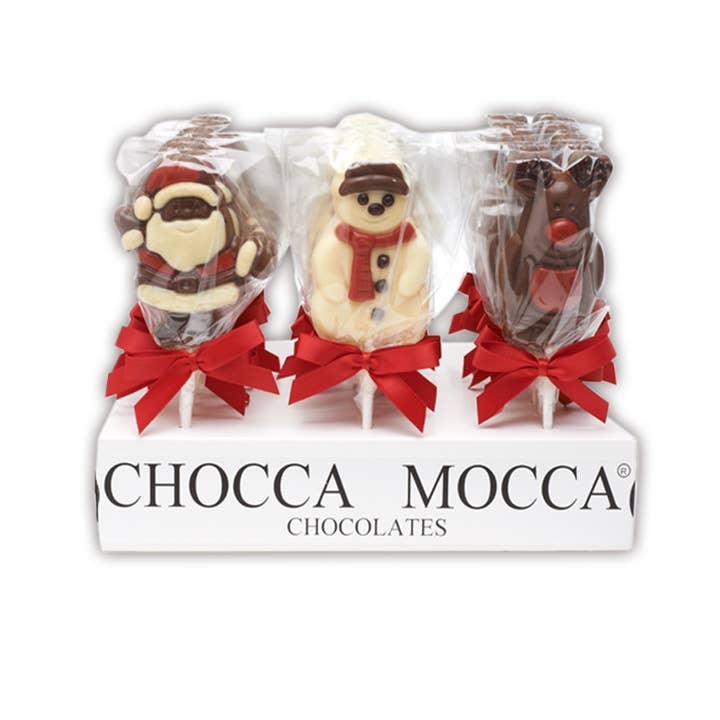 The Original Candy Company - Wholesale Chocolate Covered Sweets - Christmas Chocolate Lollipops -Chocca Mocca