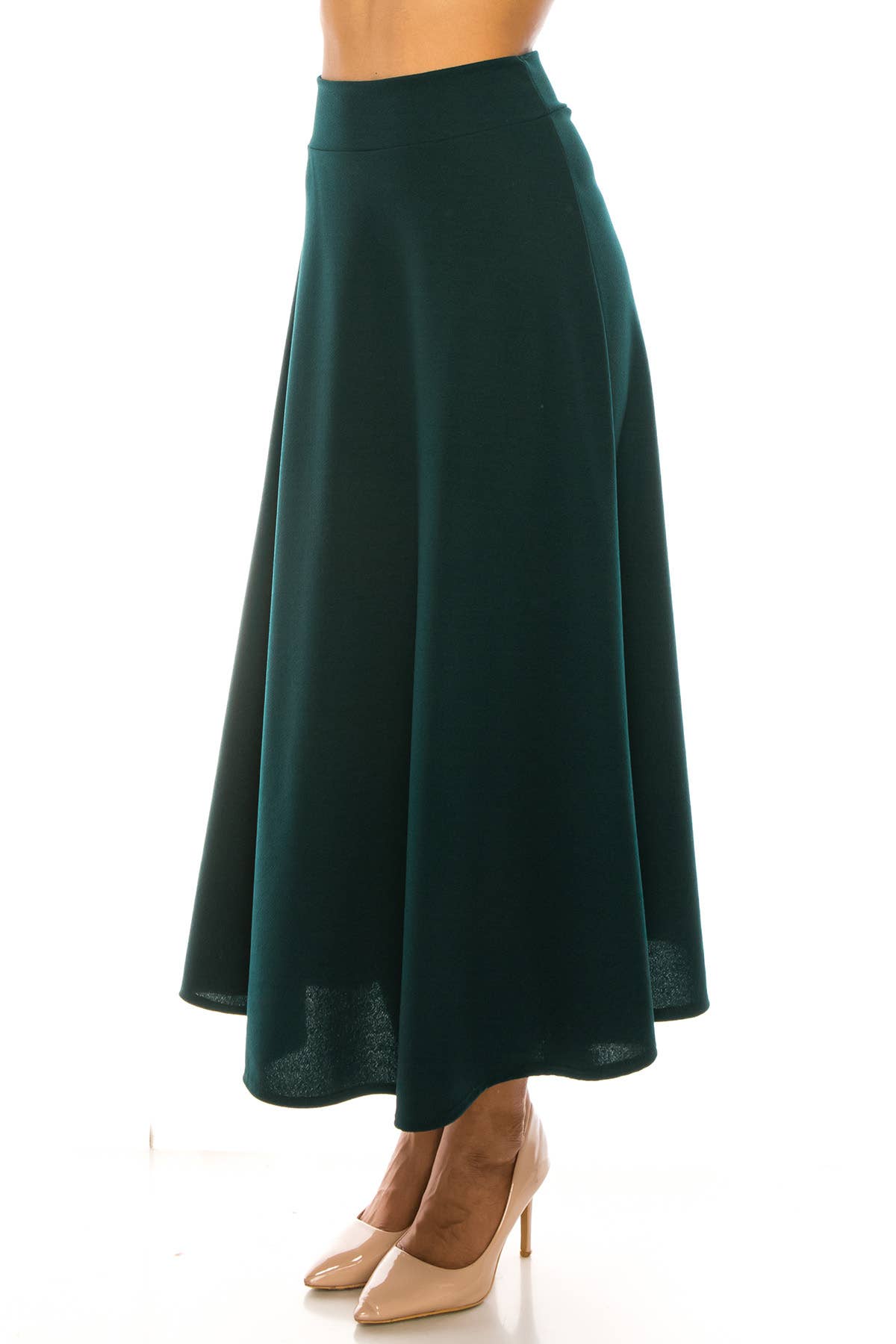 MOA COLLECTION - Wholesale Skirt - Women's - Women's Casual Solid Flare A-line Long Skirt42