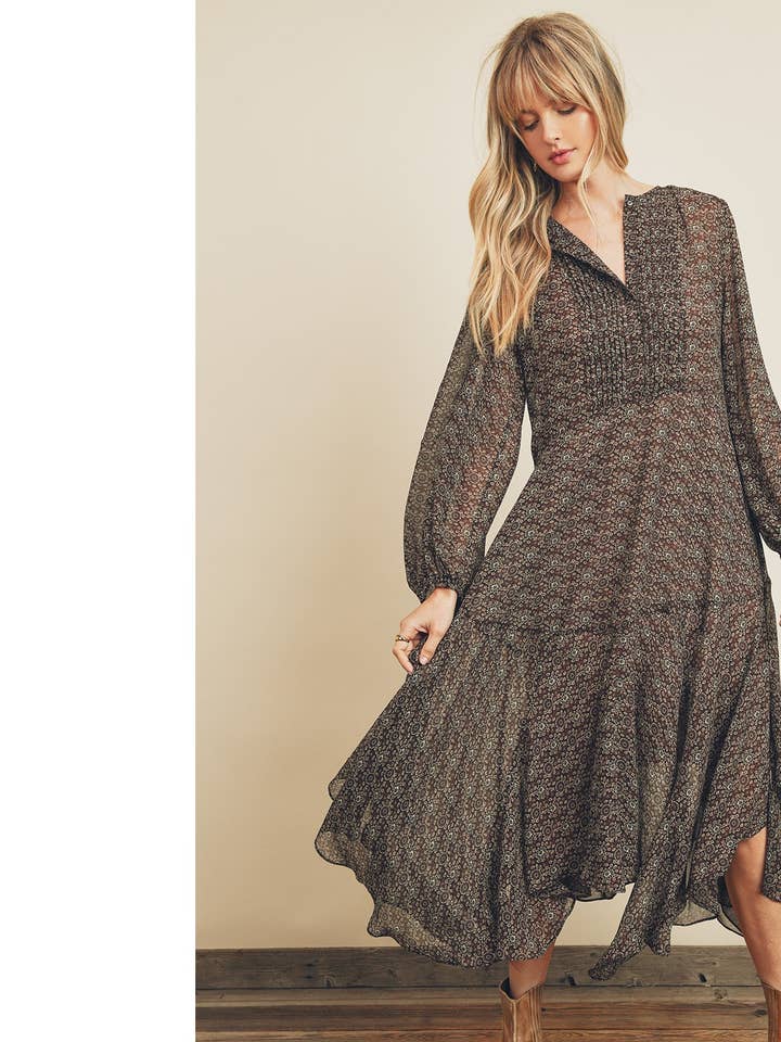 Dress Forum – wholesale Dress – Women's – FD7107 Rhapsody Handkerchief Hem Dress0