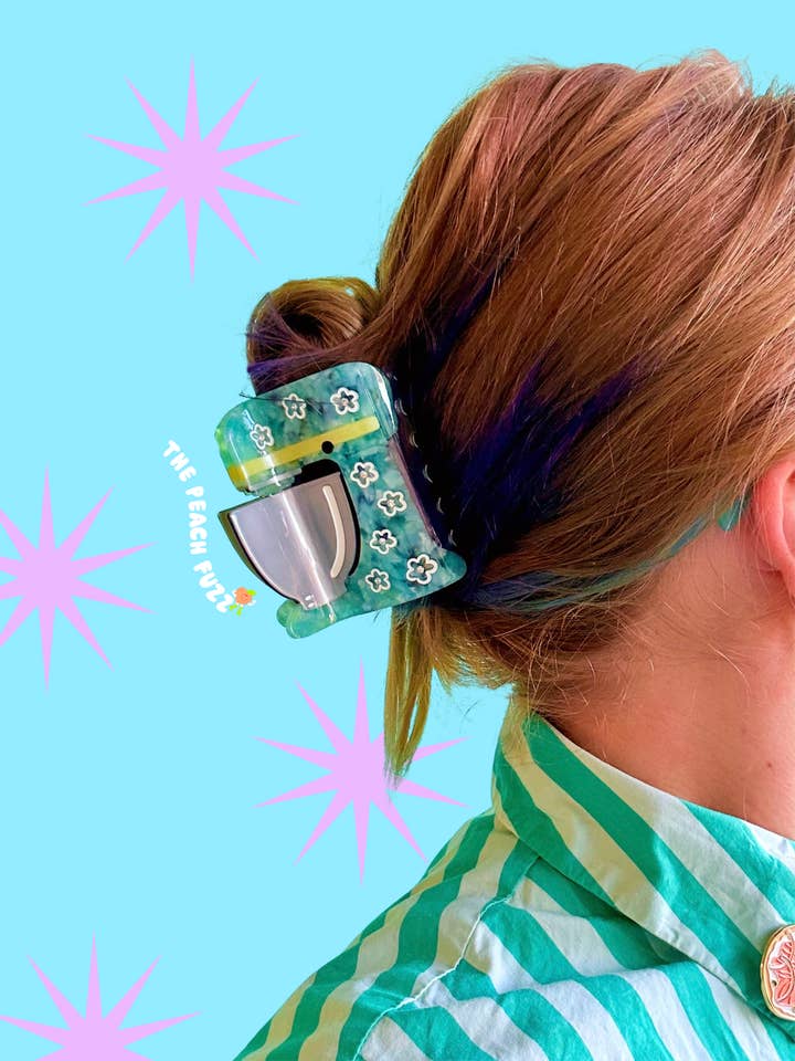 Stand Mixer Hair Claw for wholesale by The Peach Fuzz