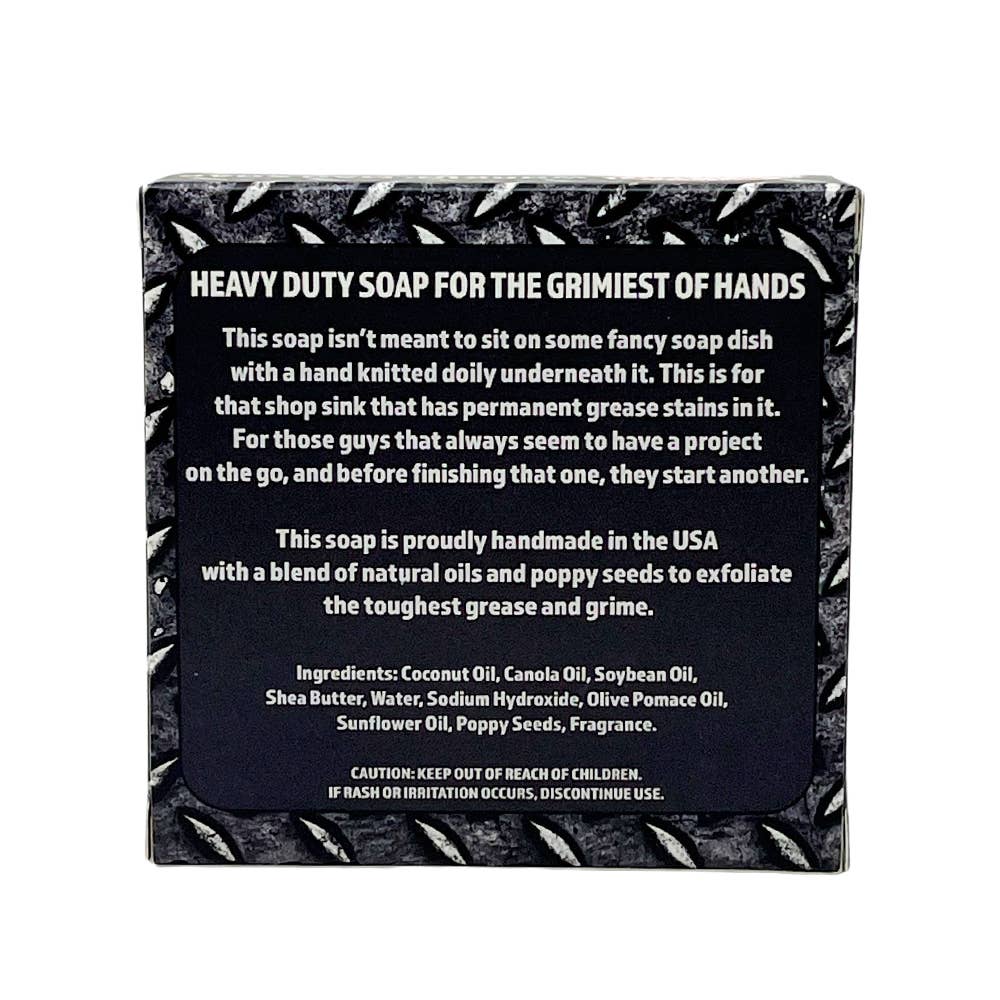 Seriously Shea - Wholesale Bar Soap - Men's - Workin' Man Heavy Duty Soap | Orange Citrus & Poppy Seeds4