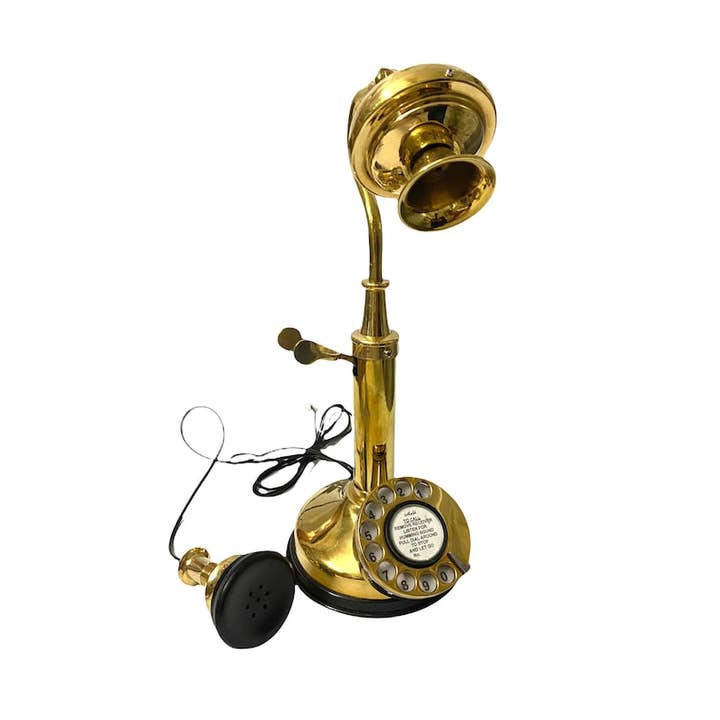 Arts King – wholesale Decorative tabletop object – Retro Style Rotary Dial Working Telephone