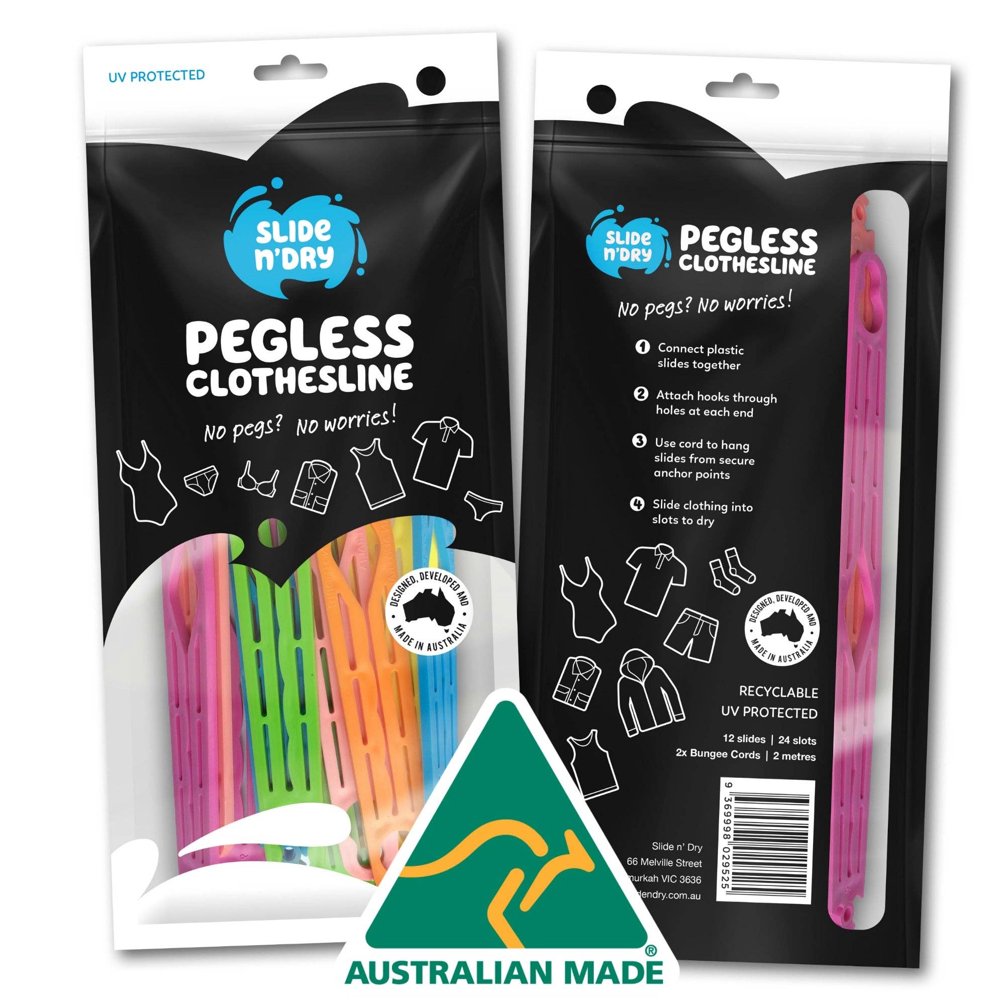 Van Go Collections - Wholesale Clothes hangers - Slide n’ Dry Pegless Clothesline12