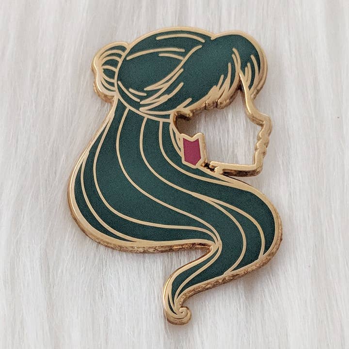 Pluto - Spilla smaltata Moonie Silhouette per la vendita all'ingrosso da parte di Sugar Cubed Studios