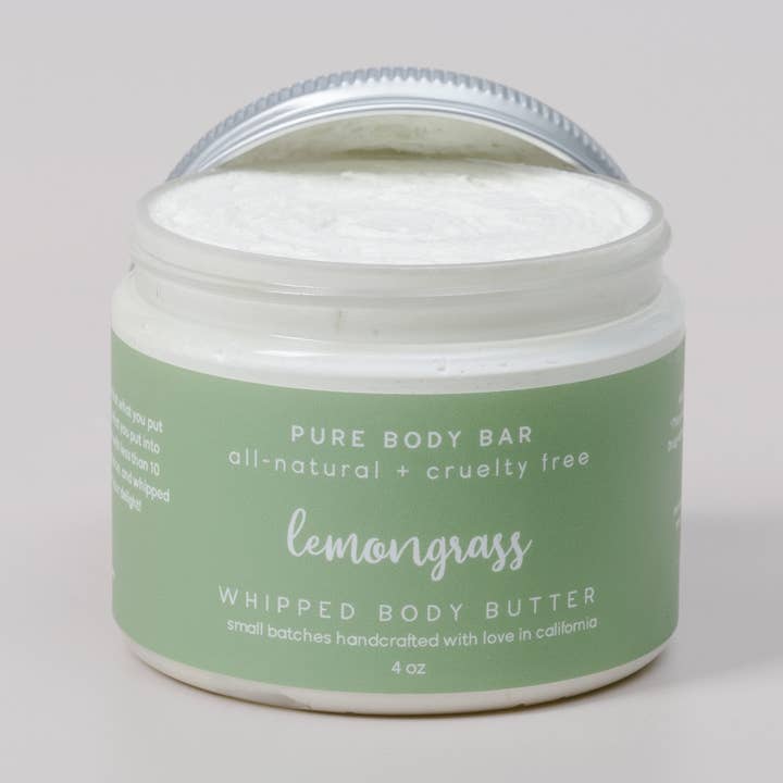 Lemongrass Body Butter (4oz) for wholesale by PURE BODY BAR