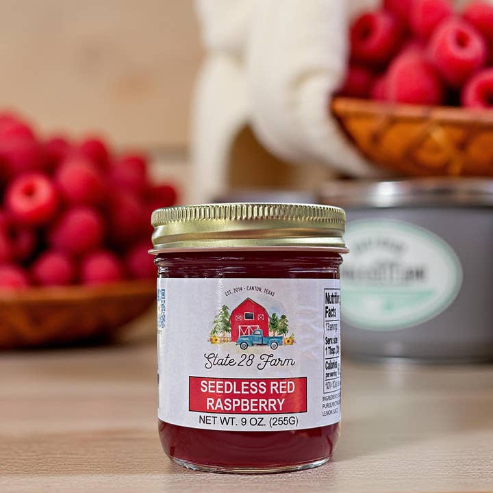 State 28 Farm - Wholesale Jam/jelly - Seedless Red Raspberry Jam- 9 oz1