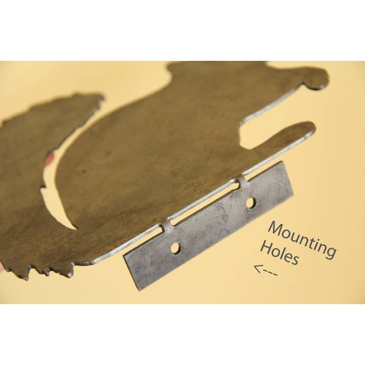 Highland Ridge | Handmade Home Decor - Wholesale Outdoor Ornament/Decor - Metal Dog + Butterfly Statue1