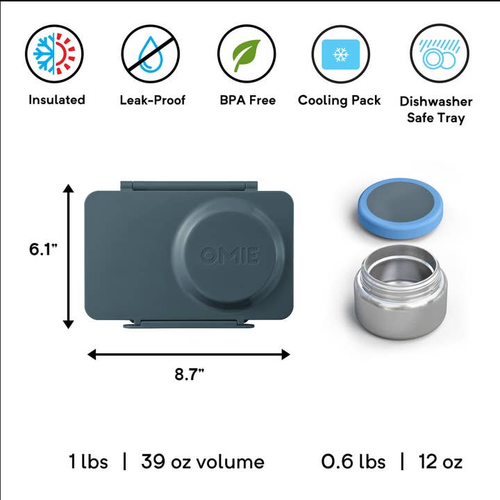 OmieLife - Wholesale Lunch Bag/Box - Kids - OmieBox UP: 5-Color Kit